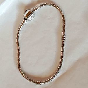 Silver Tone Snake Bracelet